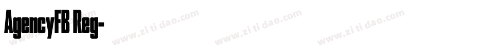 AgencyFB Reg字体转换